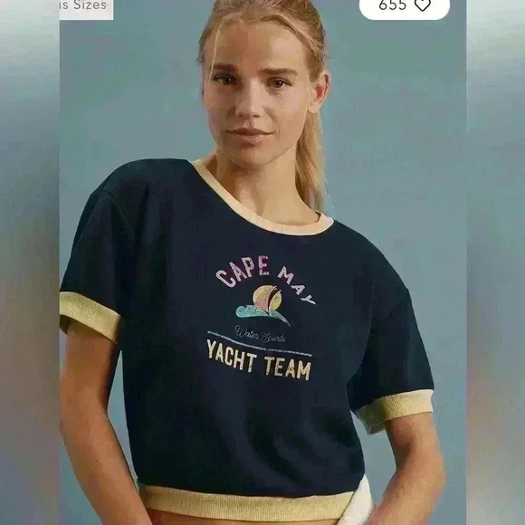Daily Practice by Anthropologie Shrunken Vintage Tee. size L - Picture 1 of 4